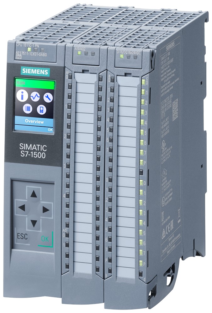 Siemens SIMATIC S7-1500 Series PLC CPU for Use with SIMATIC S7-1500 Series, 16 (Digital) 5 (Analogue)-Input, Analogue,
