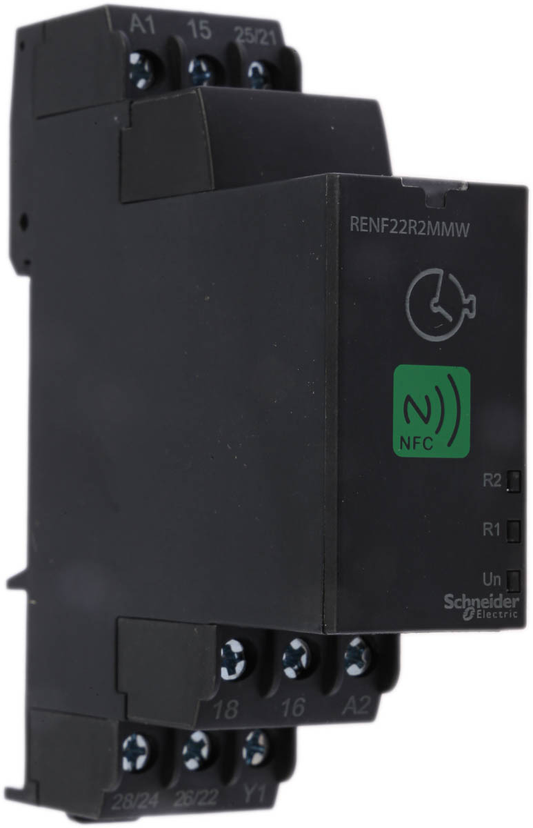 Schneider Electric Harmony Time Series DIN Rail Mount Timer Relay, 12 → 240V ac/dc, 2-Contact, 0.1 s →