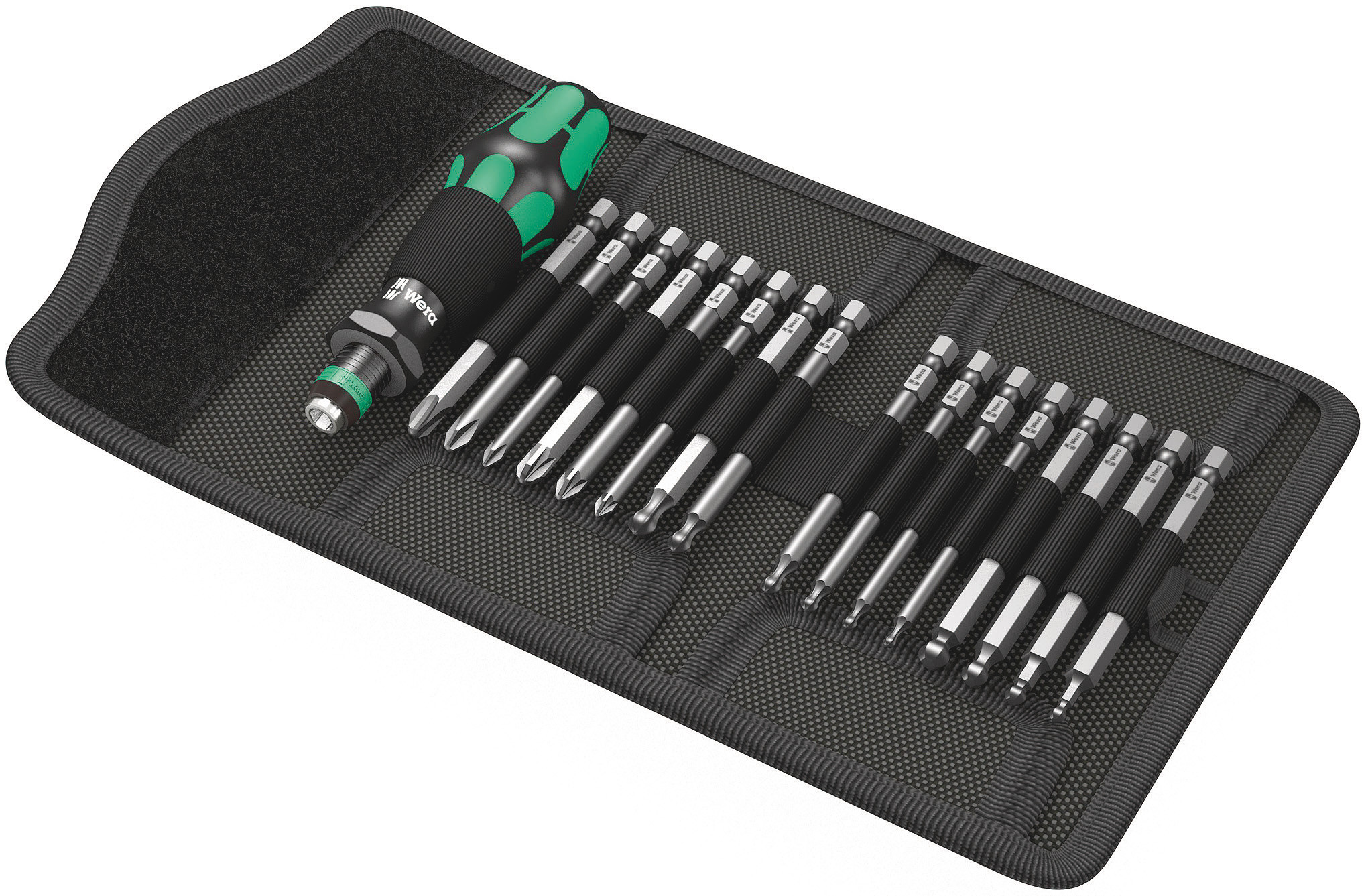 Wera Hexagon; Hex-Plus; Phillips; Pozidriv; Torx Interchangeable Screwdriver Set, 18-Piece