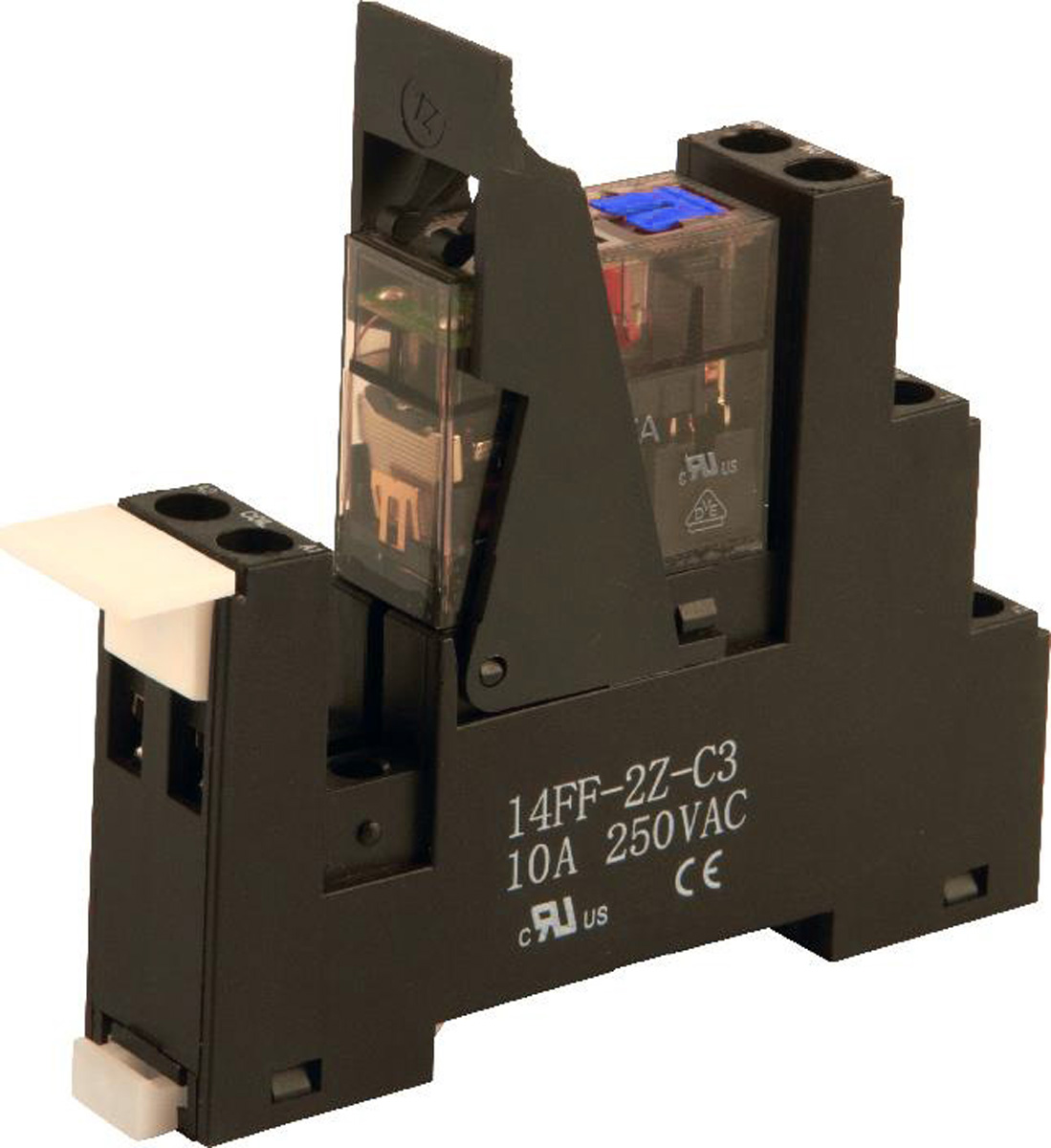 Hongfa Europe GMBH RMTFL Series Interface Relay, DIN Rail Mount, 24V dc Coil, DPDT, 2-Pole, 16A Load