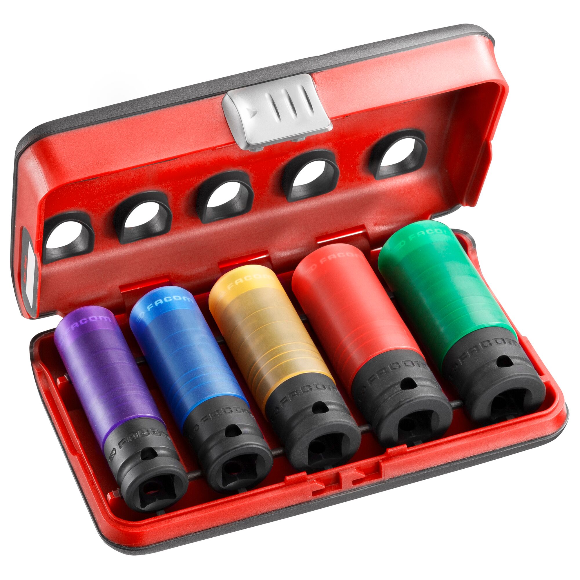 Facom 5-Piece Metric 1/2 in Wheel Nut Socket Set, 6 point