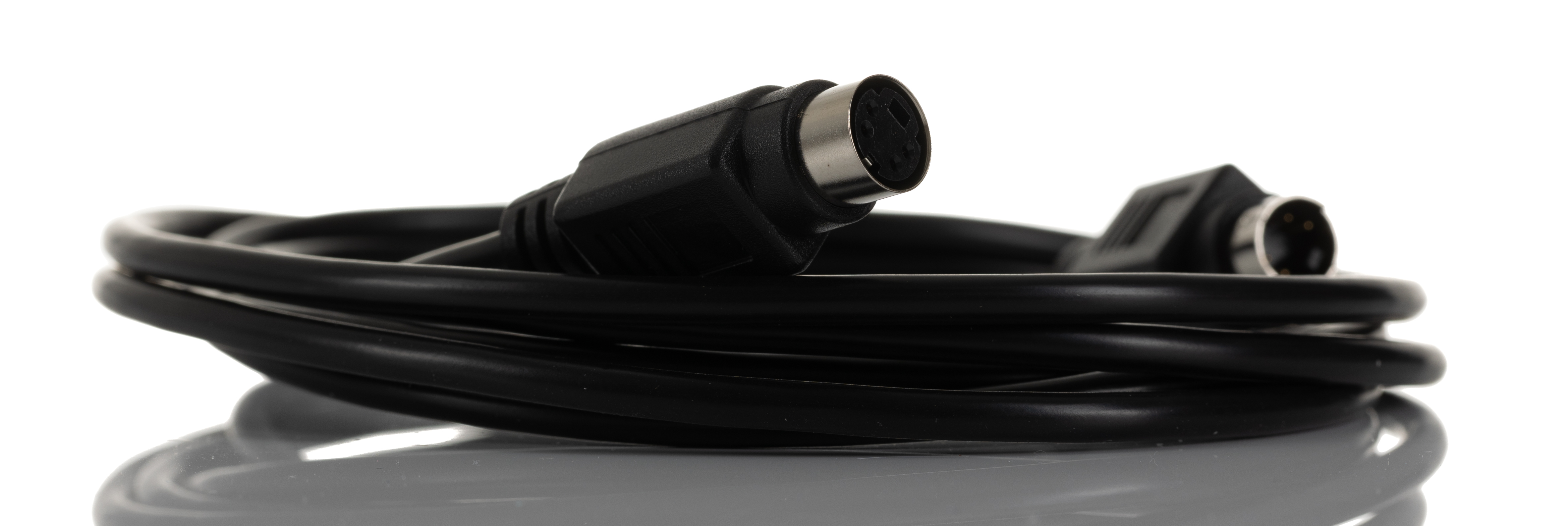 RS PRO Male 4 Pin mini-DIN to Female 4 Pin mini-DIN Black DIN Cable 2m