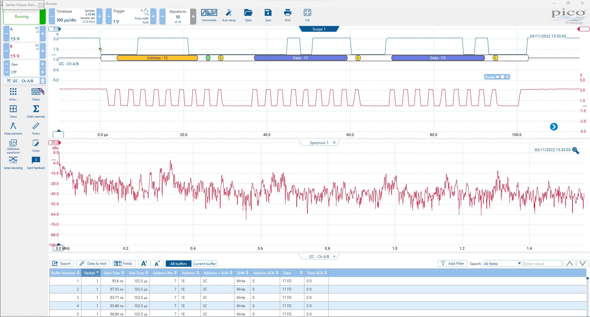 Pico Technology 2205A PicoScope 2000 Series, 25MHz PC Based Oscilloscope, 2 Analogue Channels - UKAS Calibrated