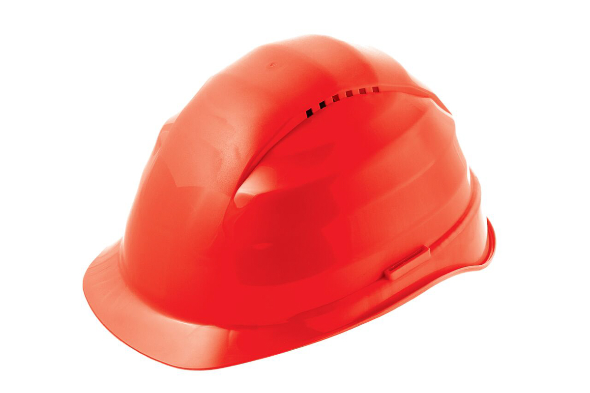 Skytec Rockman Red Safety Helmet, Ventilated