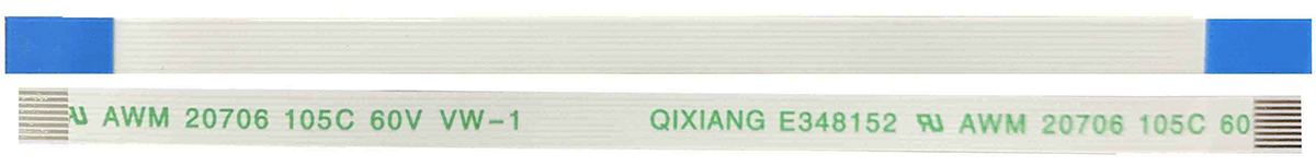 RS PRO FFC Ribbon Cable, 8-Way, 0.5mm Pitch, 50mm Length
