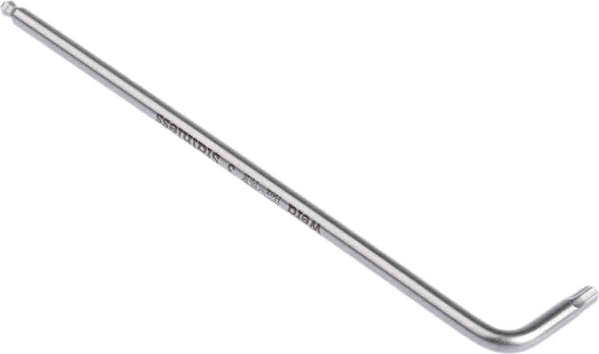 Wera L Shape Metric Hex Key, 3.0x123