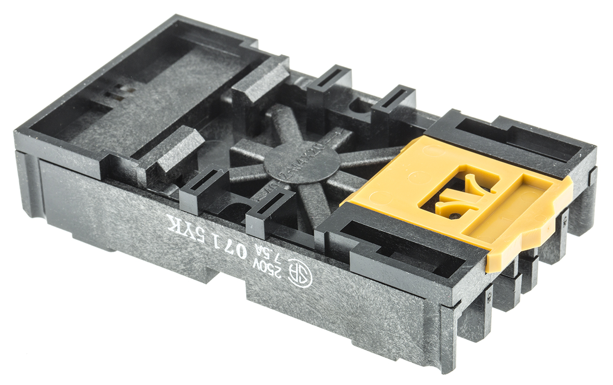 Omron 8 Pin 230V ac DIN Rail Relay Socket, for use with G4Q Series