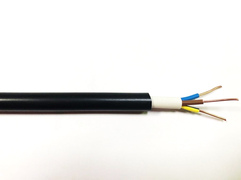 RS PRO 1.5 mm² 3 Core Power Cable, Black PVC, 100m