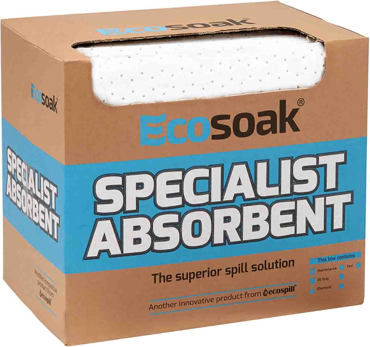 Ecospill Ltd Spill Absorbent Pad for Oil Use, 70 L Capacity, 1 per Pack