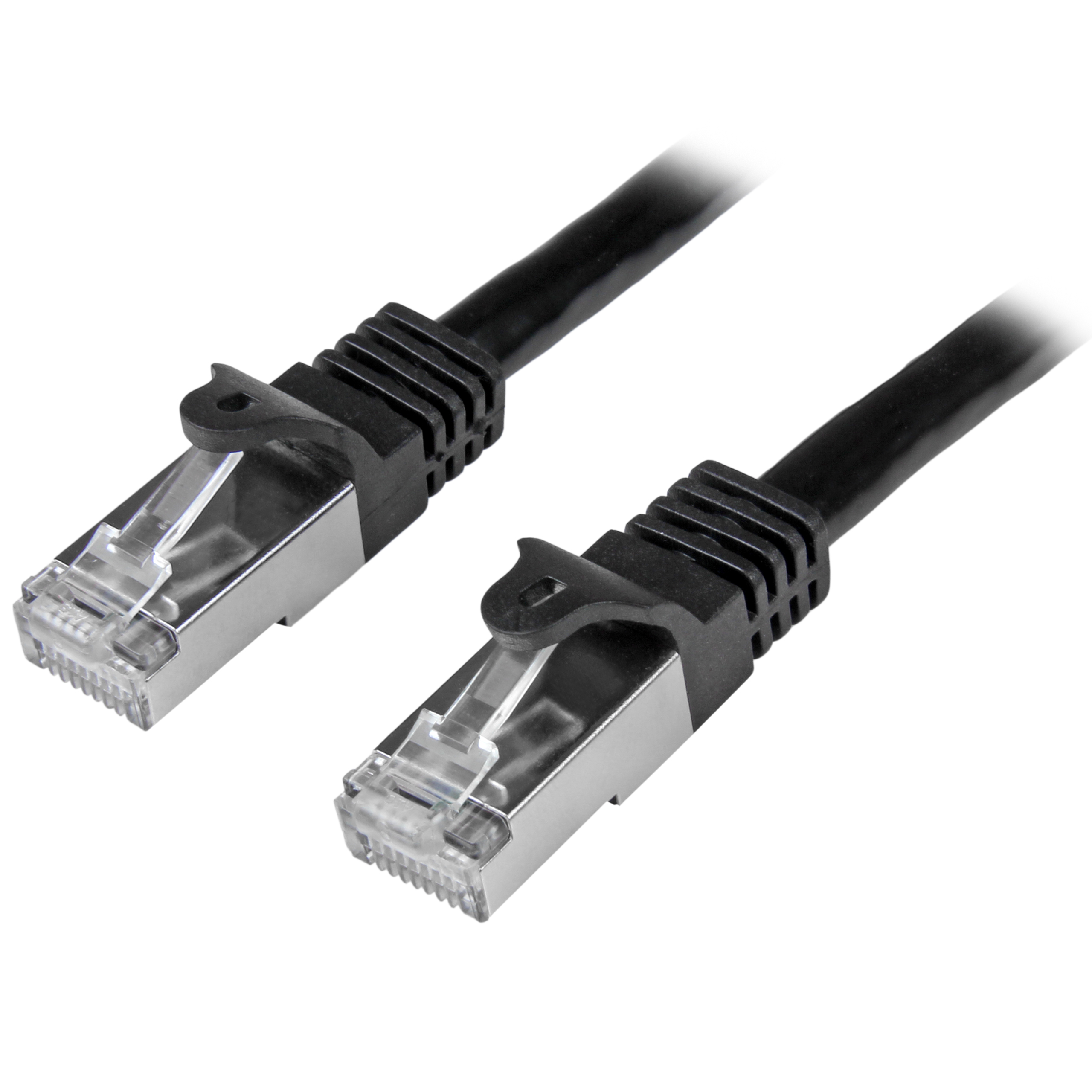 StarTech.com, 3m Cat6, Black RJ45 to Male RJ45 Male, S/FTP Shielded, Terminated PVC Sheath