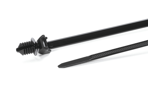 HellermannTyton Cable Tie, 163mm x 4.6 mm, Black Nylon, Pk-500