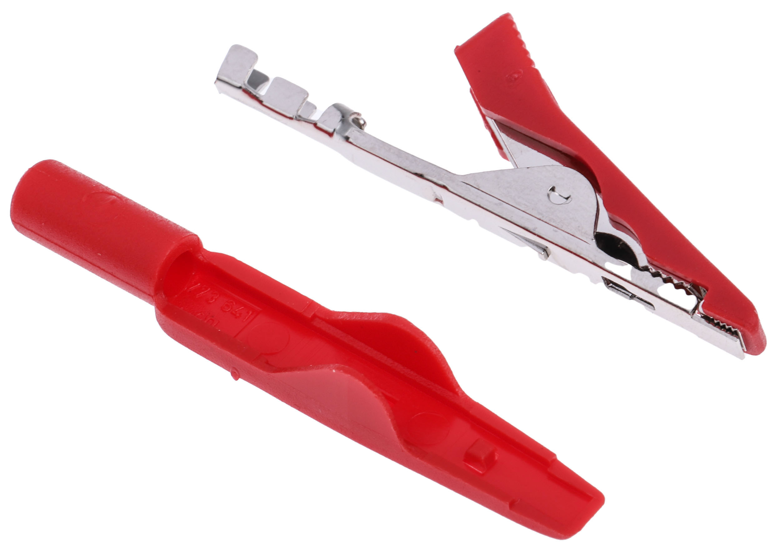 Hirschmann Test & Measurement Crocodile Clip, Brass, Bronze Contact, 8A, Red