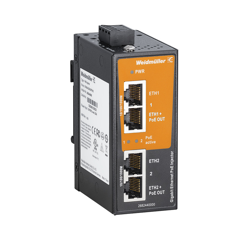 Weidmüller Managed 2 x RJ45 Port Network Switch With PoE
