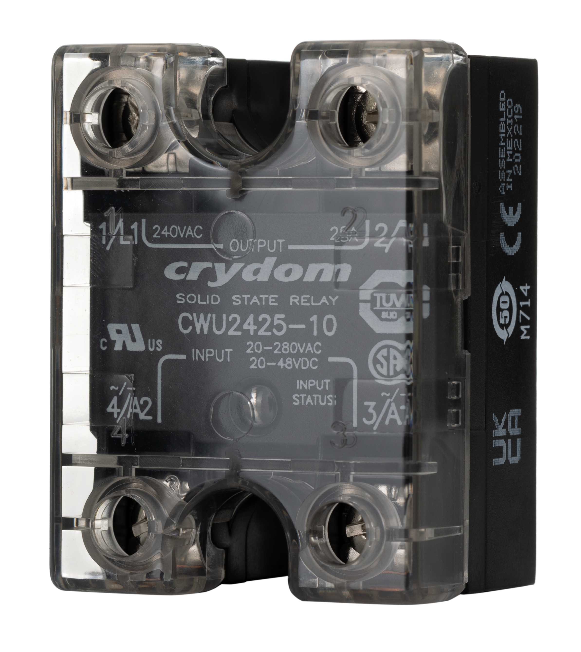 Sensata Crydom CW24 Series Solid State Relay, 25 A Load, Panel Mount, 280 V ac Load, 48 V dc, 280 V ac Control