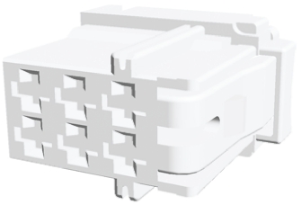 TE Connectivity, AMP MCP 2.8 Automotive Connector Socket Natural 6 Way 7-968970-1