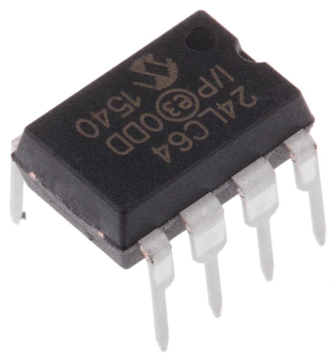 Microchip 24LC64-I/P,  64 kB Serial EEPROM,  900 ns 8-Pin PDIP Serial-I2C