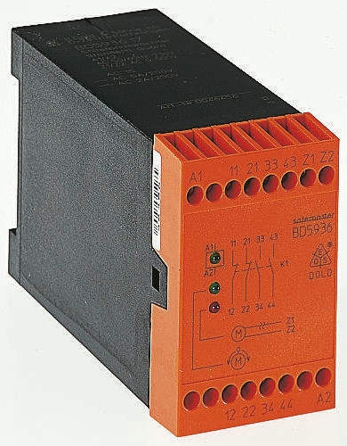 Dold Standstill Monitoring Relay, 1, 3 Phase, DPDT, DIN Rail
