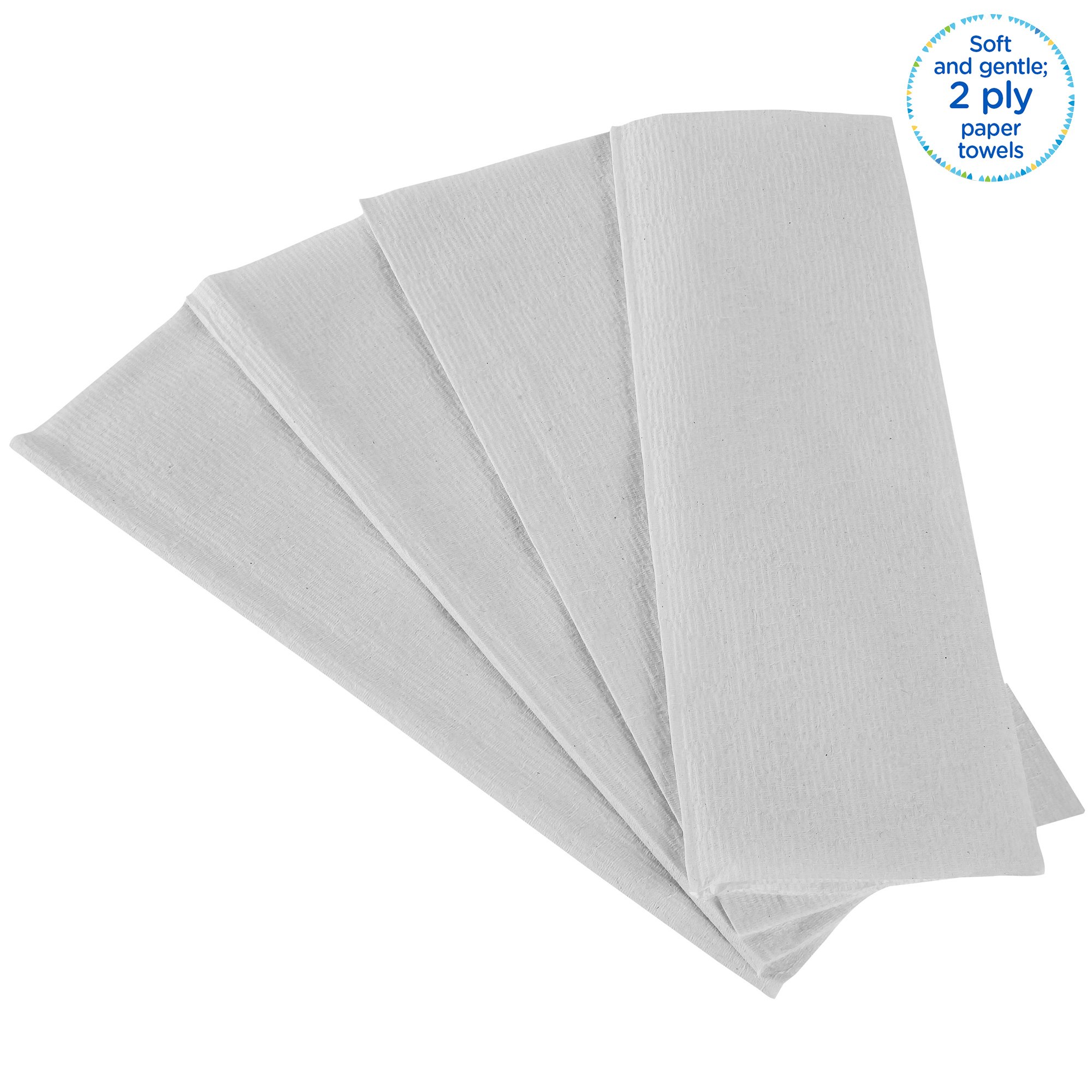 KLEENEX Kleenex (6778) Folded White Hand Towels, 215mm, 2-Ply, 124 Sheets