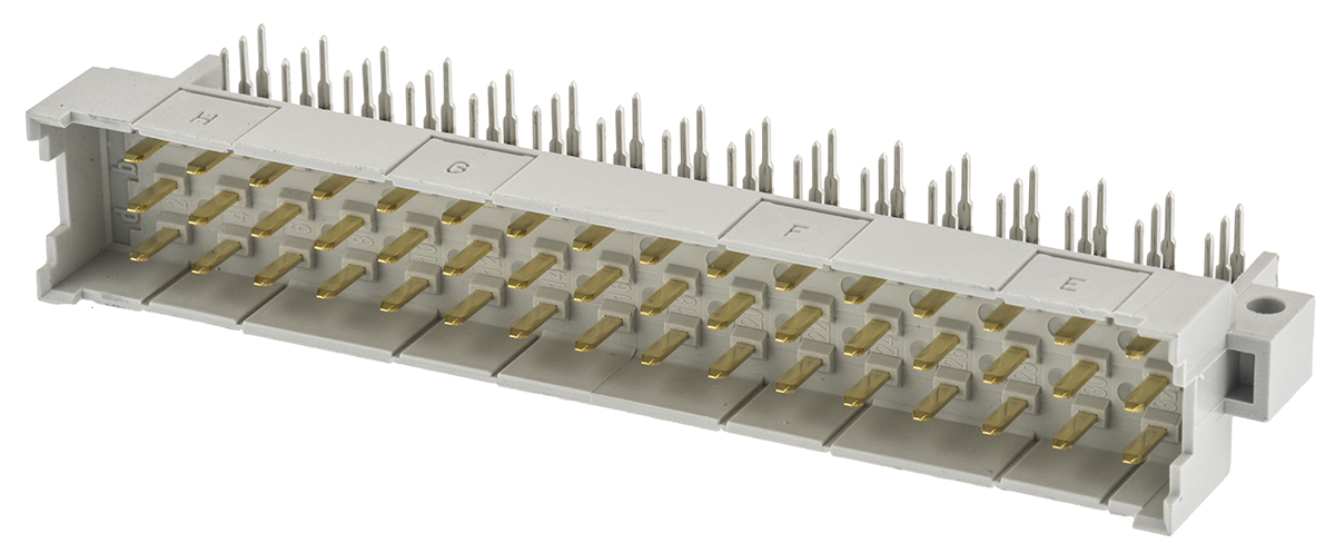 HARTING DIN 41612 48 Way 2.54mm Pitch, Right Angle Rectangular Connector, Plug