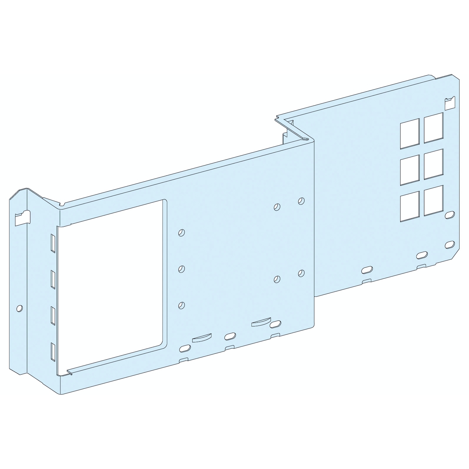 Schneider Electric LVS Series Sheet Steel Mounting Plate for Use with Enclosure, 600 x 200mm