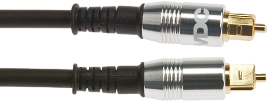 Van Damme Male TOSlink to Male TOSlink Optical Audio Cable, 5m