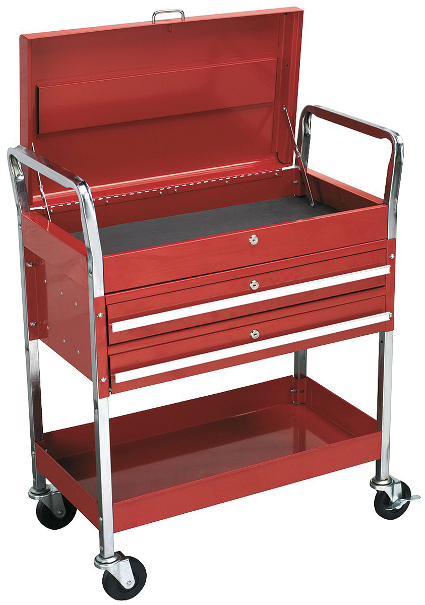 RS PRO 2 Drawer Wheeled Tool Trolley