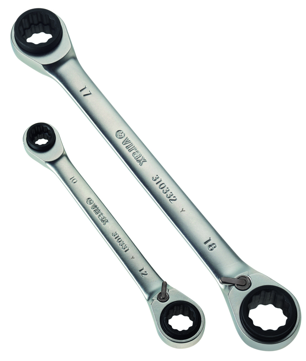 Virax Ratchet Combination Spanner, 150 mm Overall, 8 mm, 10 mm, 12 mm, 13 mm, 16 mm, 17 mm, 18 mm, 19 mm Jaw Capacity,