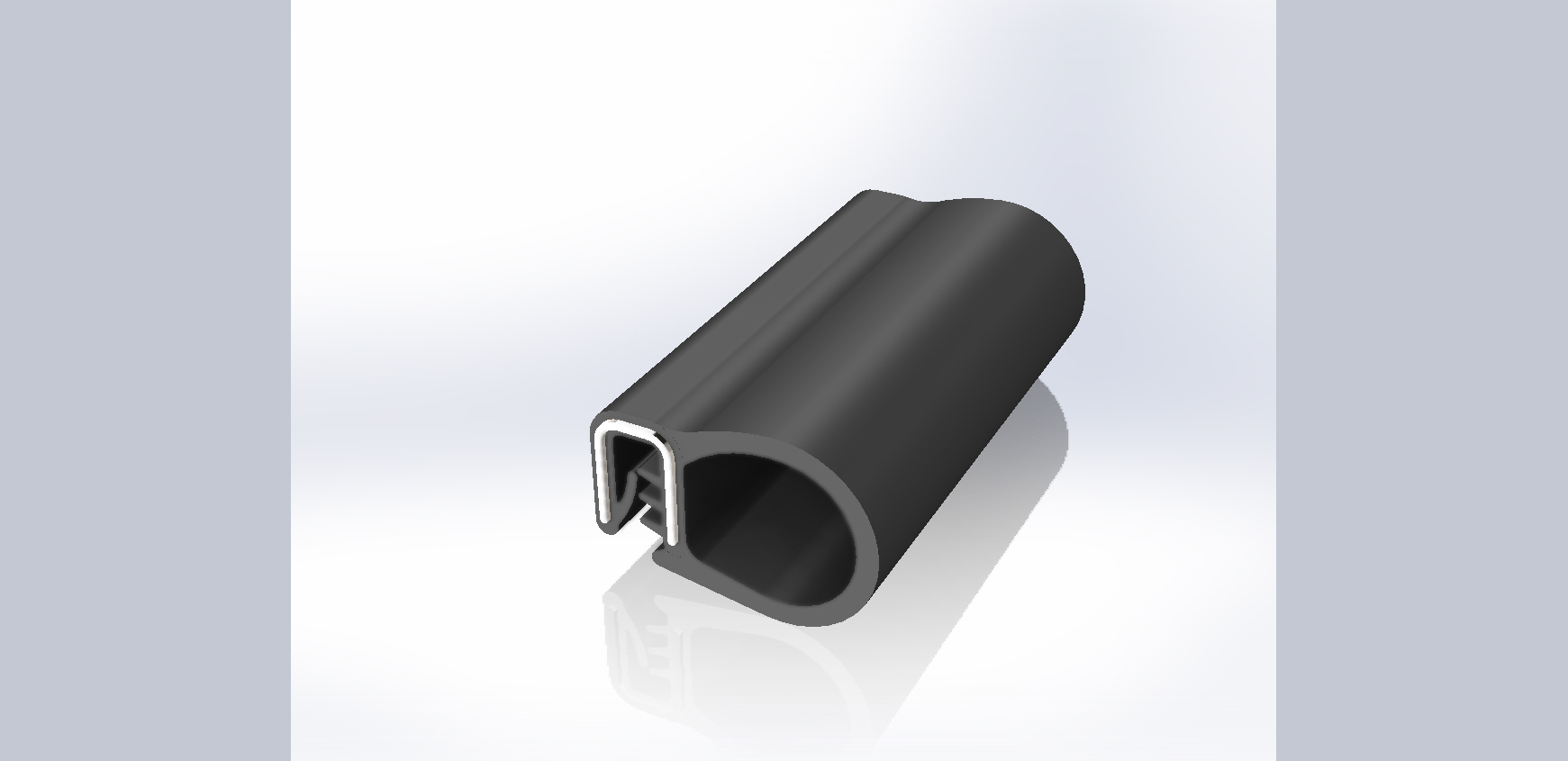 RS PRO Black EPDM  Edging Strip, 20m