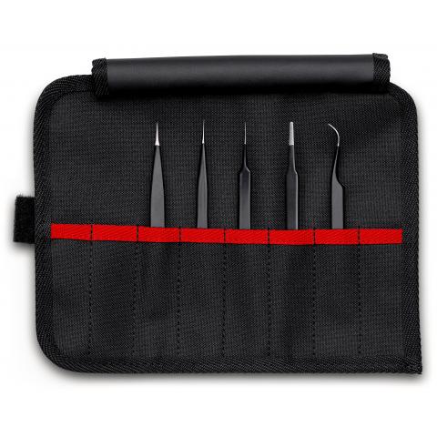 Knipex 120 mm, Stainless Steel, ESD Tweezer Set