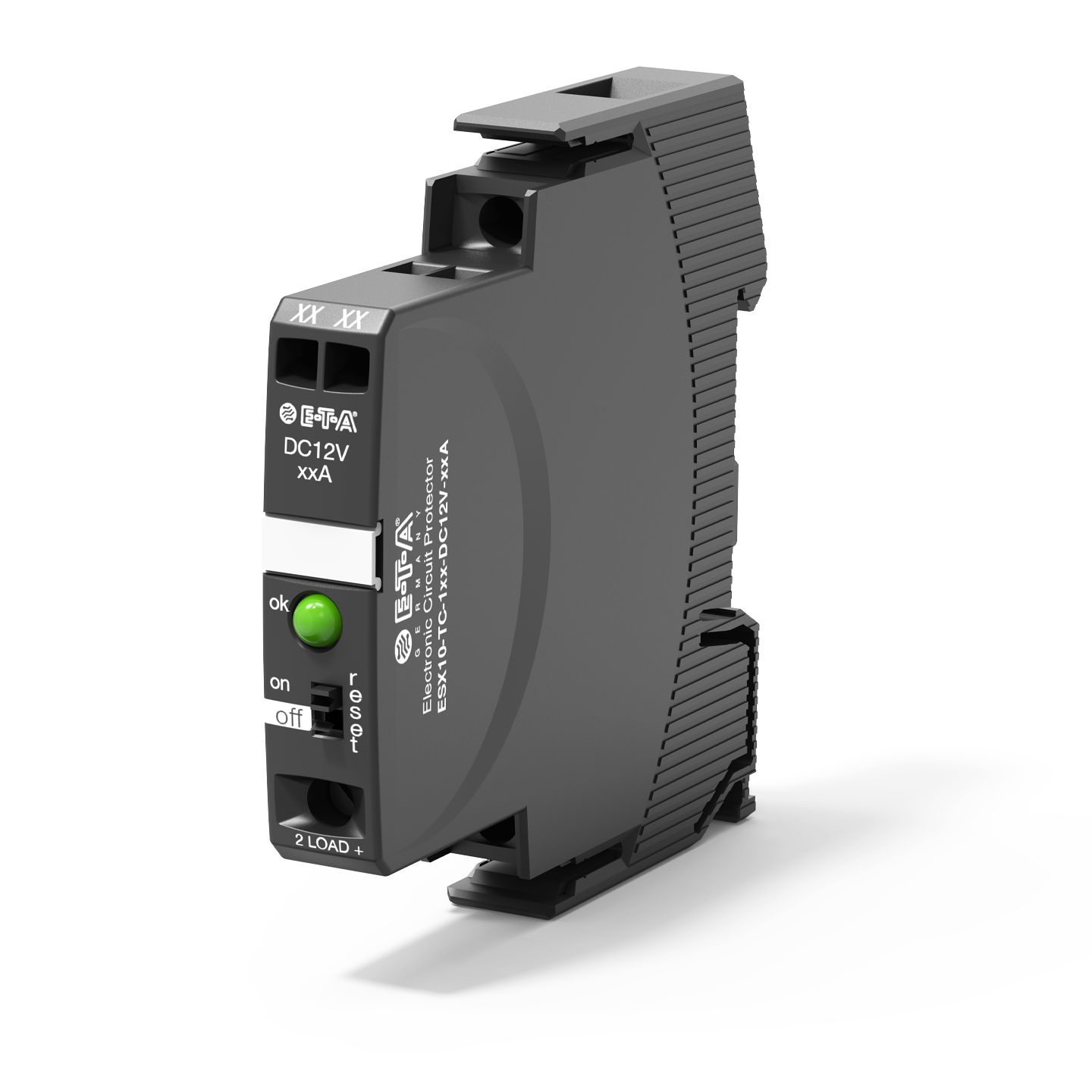 ETA ESX10 Electronic Circuit breaker 1A 12V ESX10-T, 1 channels , Plug-In Mounting