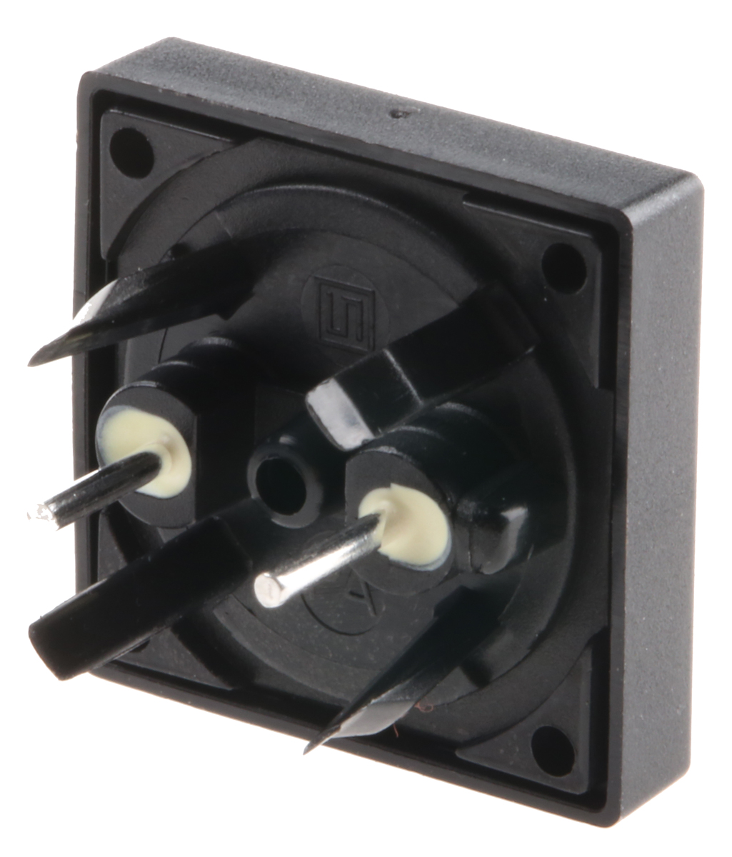 Schurter Black Tactile Switch, SPST 125 mA @ 48 V dc