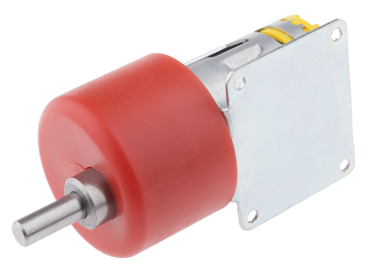 RS PRO Brushed Geared DC Geared Motor, 7.92 W, 12 V dc, 29 Ncm, 197 rpm, 6mm Shaft Diameter