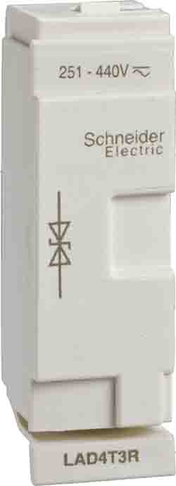 Schneider Electric TeSys Surge Suppressor for use with 3P LC1D09...D38, 4P LC1D098...D258, 4P LC1DT20...DT40, CAD32,