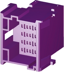 TE Connectivity, Timer Automotive Connector Plug Purple 15 Way 4-967628-1