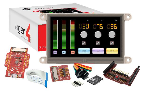 4D Systems, gen4 4.3in Arduino Compatible Display with Resistive Touch Screen