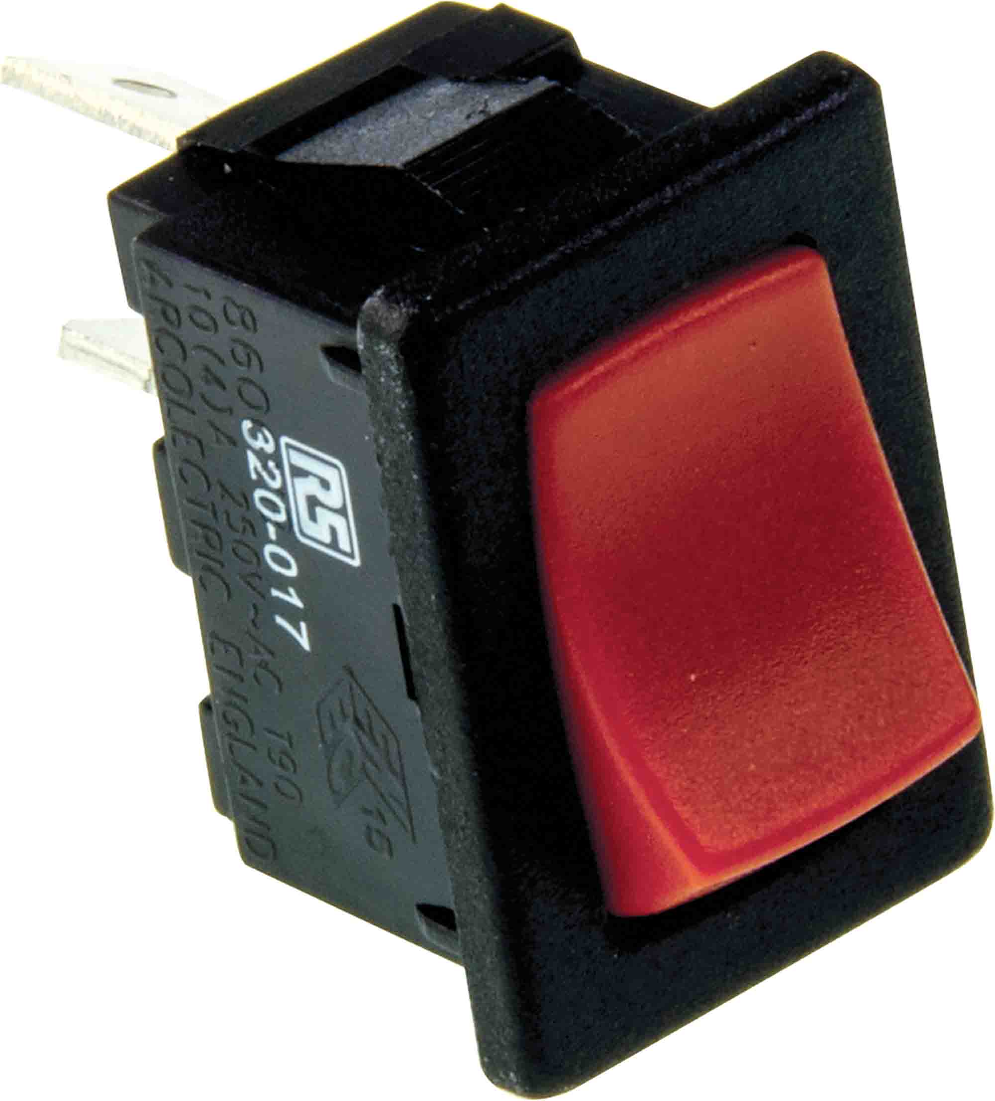 Arcolectric SPST, Latching Rocker Switch Panel