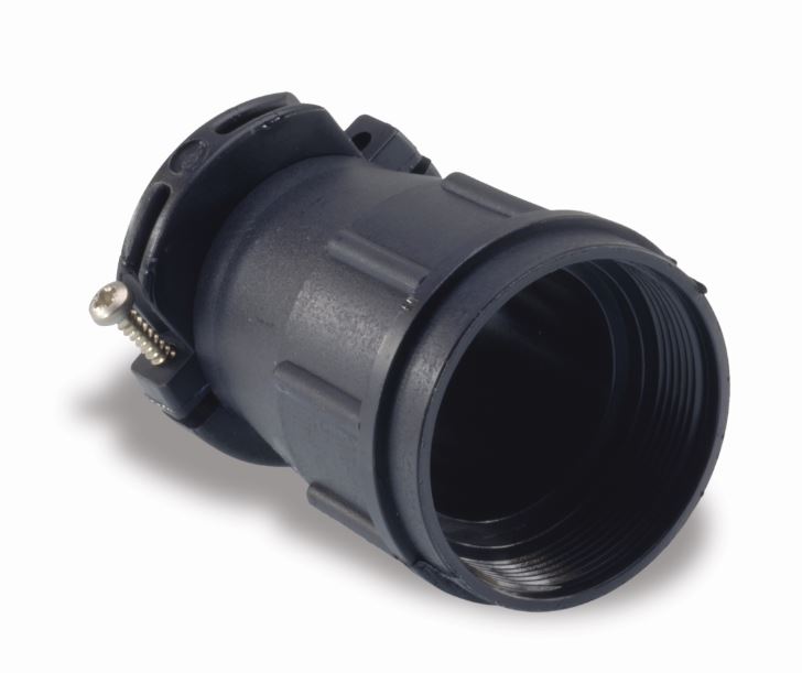 ITT Cannon Black Unsealed Cable Clamp, Shell Size 10mm for use with TNM Circular Connectors