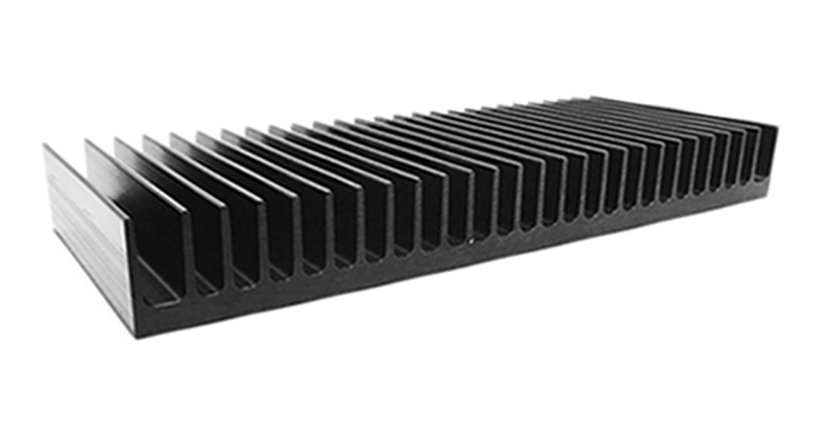 RS PRO Heatsink, Universal Rectangular Alu, 0.24°C/W, 100 x 250 x 30mm, PCB Mount