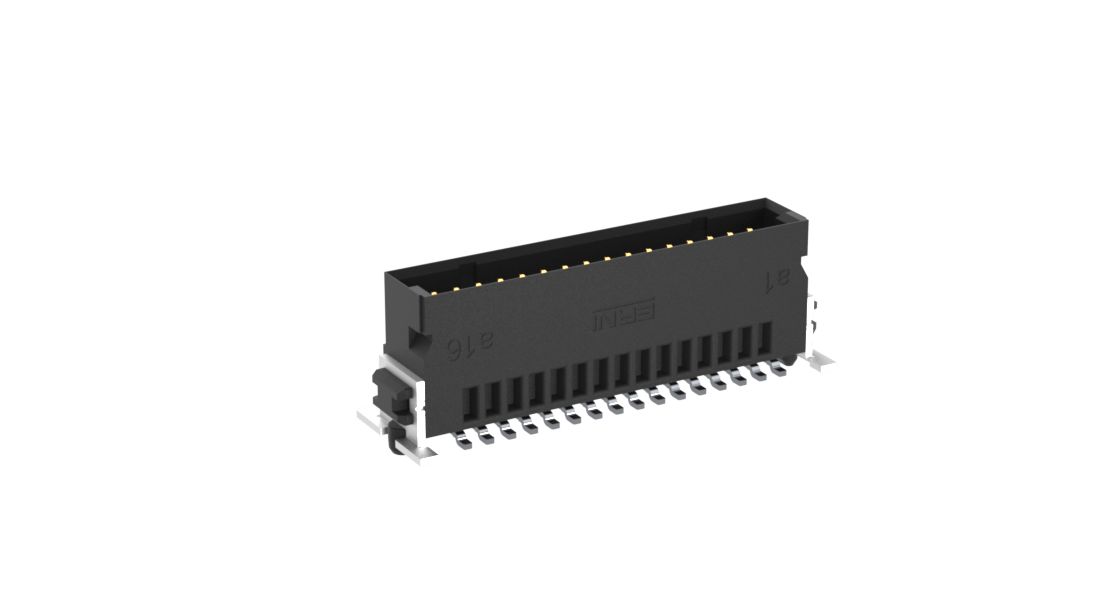 ERNI SMC Series Vertical Surface PCB Header, 32 Contact(s), 1.27 mm Pitch, 2 Row, Shrouded