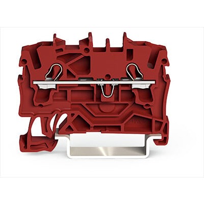 WAGO 2002-1203 TOPJOB S Series Red, 2.5mm², 1-Level, Push-In Cage Clamp Termination, ATEX, EAC Ex, IECEx