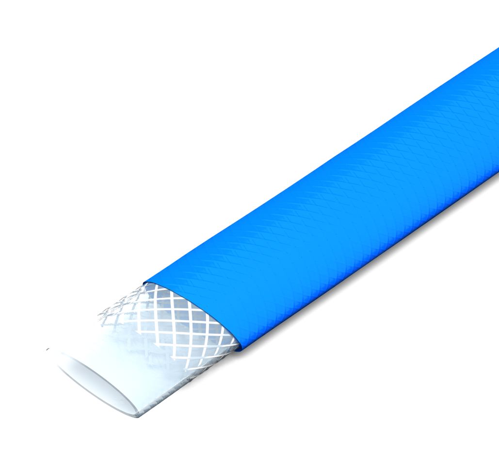 RS PRO Flat roll-up hose with couplings, 8 bar, 20m Long