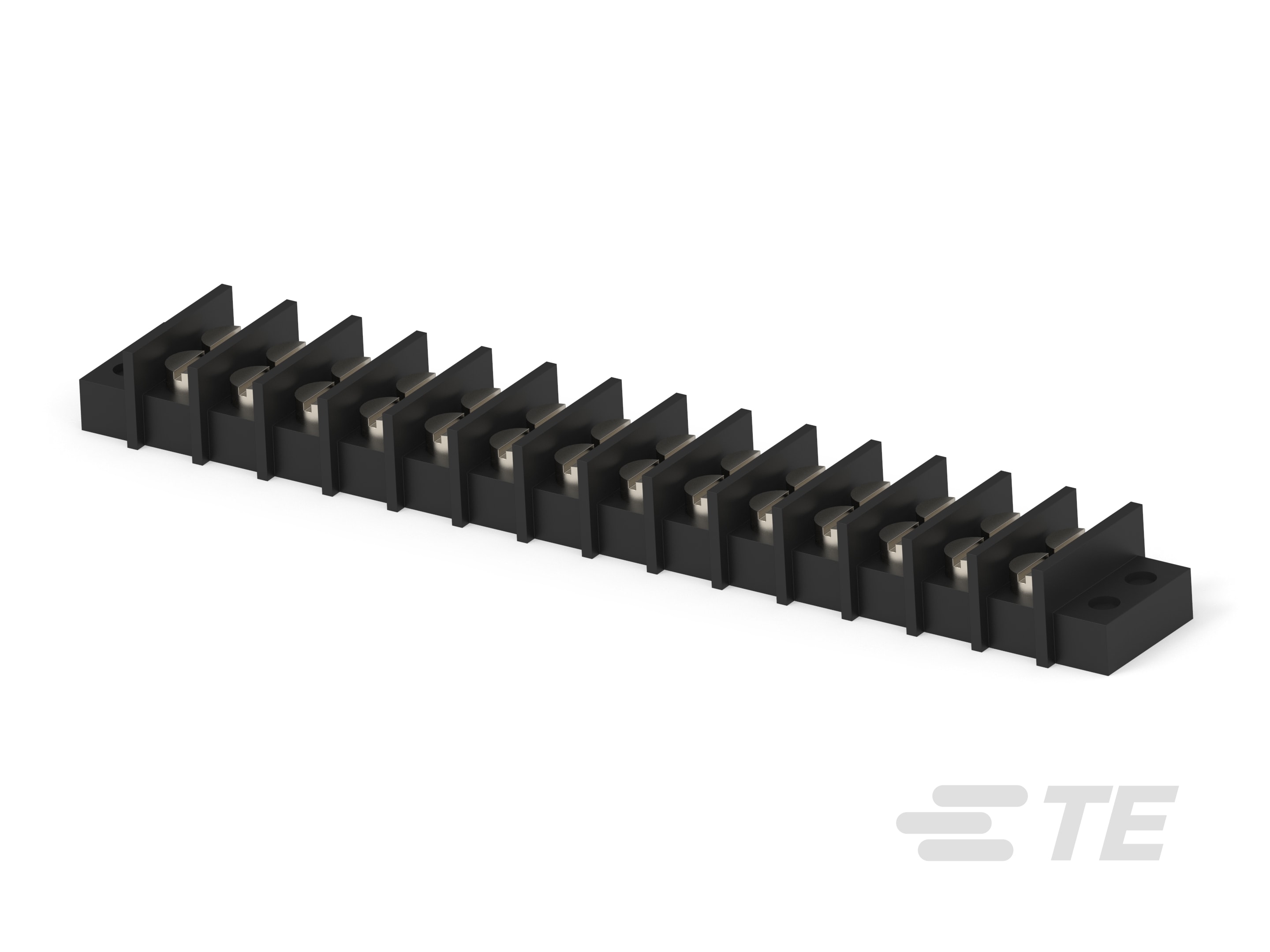 TE Connectivity Barrier Strip, 14 Contact, 9.53mm Pitch, 2 Row, 20A, 300 V