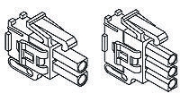 TE Connectivity, Mini-Universal MATE-N-LOK II Male Connector Housing, 4.14mm Pitch, 3 Way, 1 Row