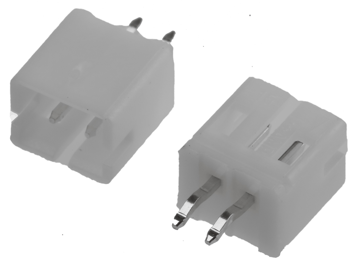 TE Connectivity HPI Series Straight Through Hole PCB Header, 2 Contact(s), 2 mm Pitch, 1 Row, Shrouded