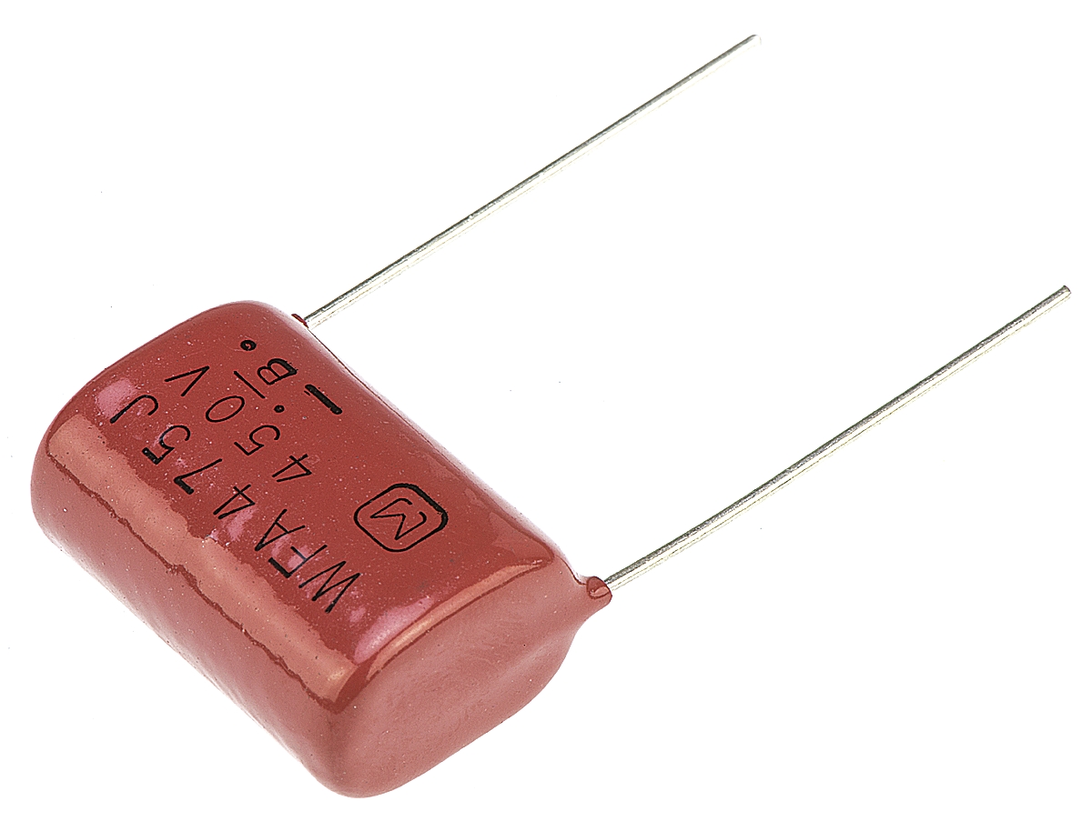 Panasonic ECWF(A) Polypropylene Film Capacitor, 450V dc, ±5%, 4.7μF, Through Hole