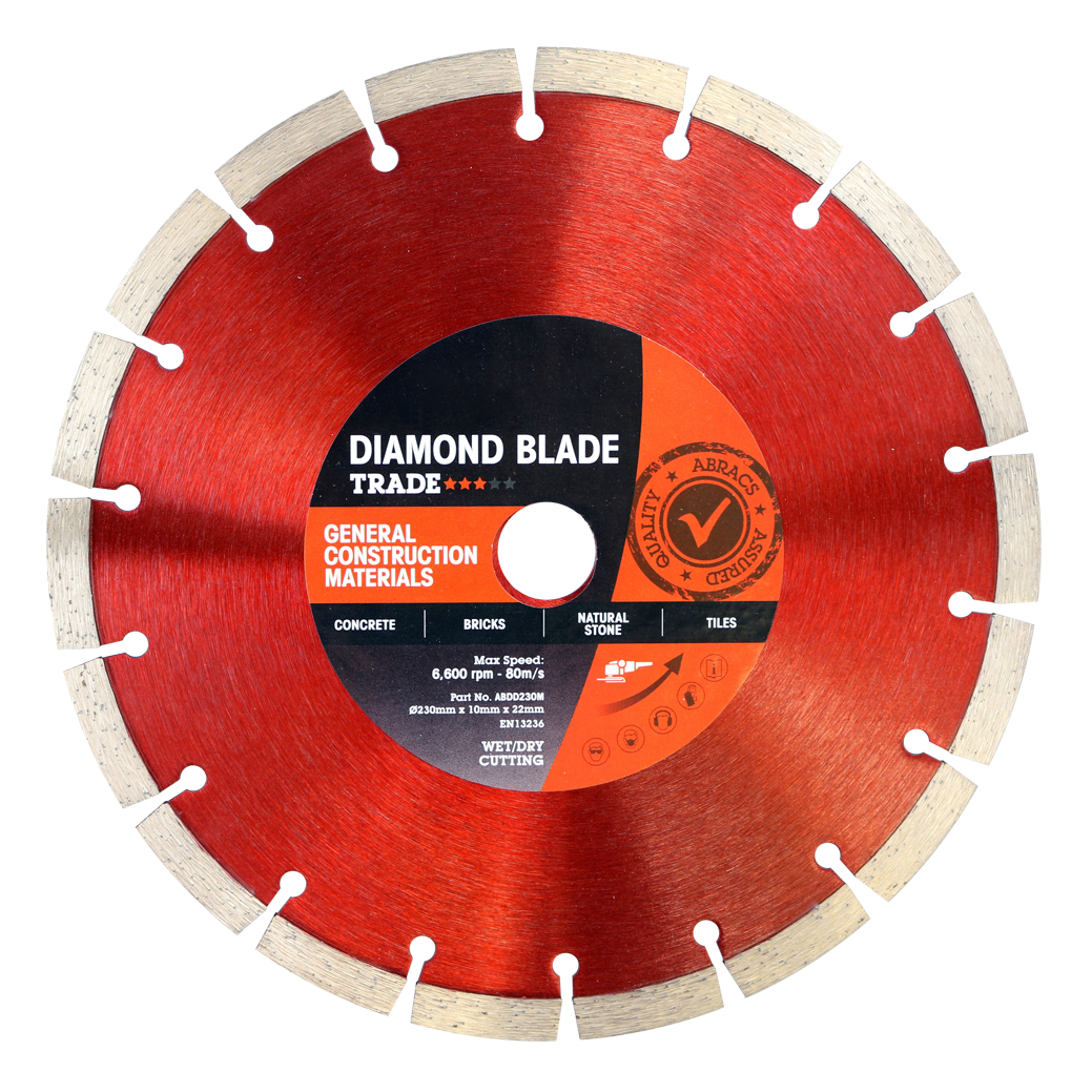 RS PRO Diamond Cutting Blade, 230mm x 10mm Thick, 1 in pack
