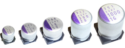 Panasonic 27μF Surface Mount Polymer Capacitor, 25V dc