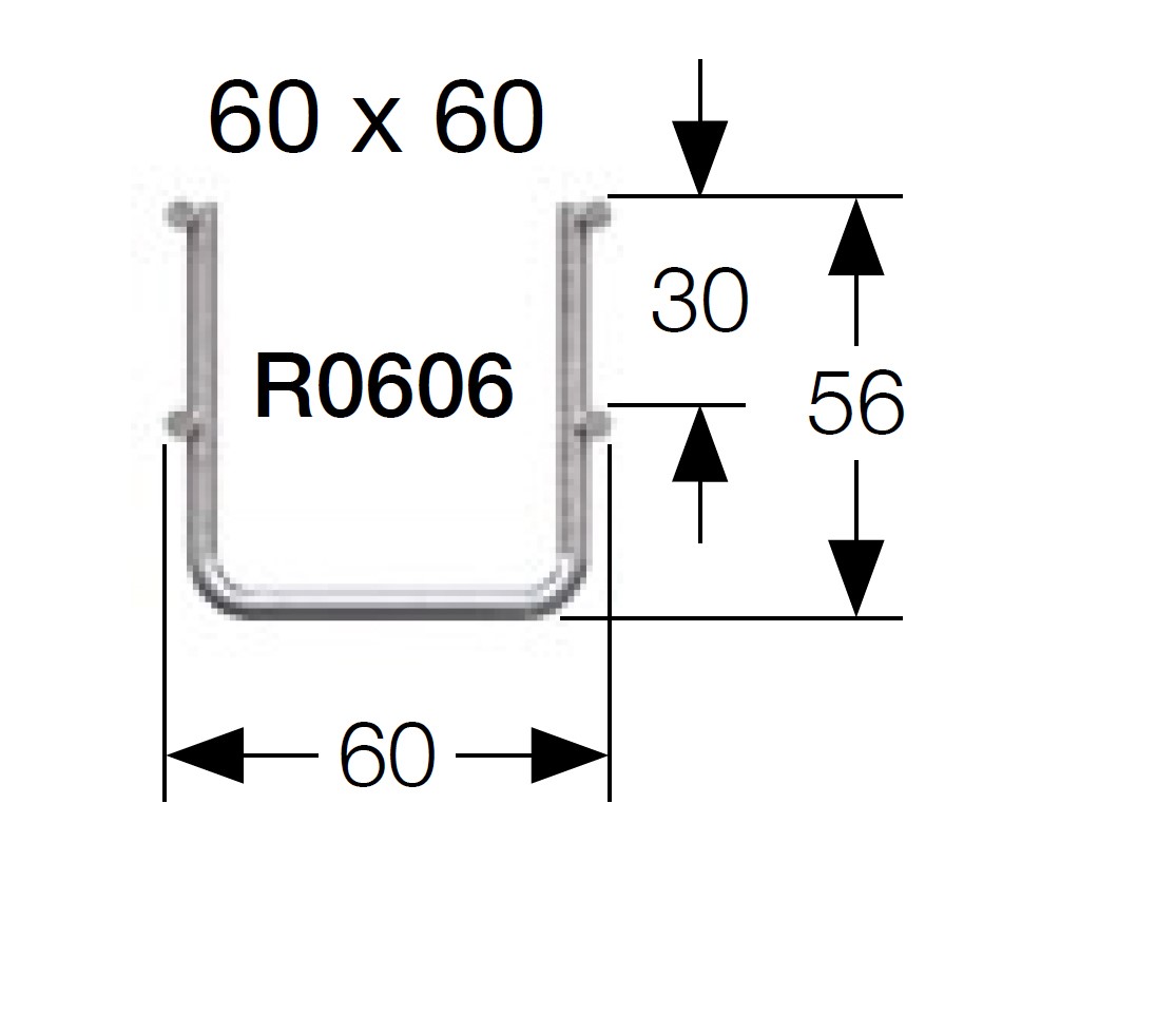 RS PRO Wire, 304 Stainless Steel 3m x 60 mm x 60 mm wing