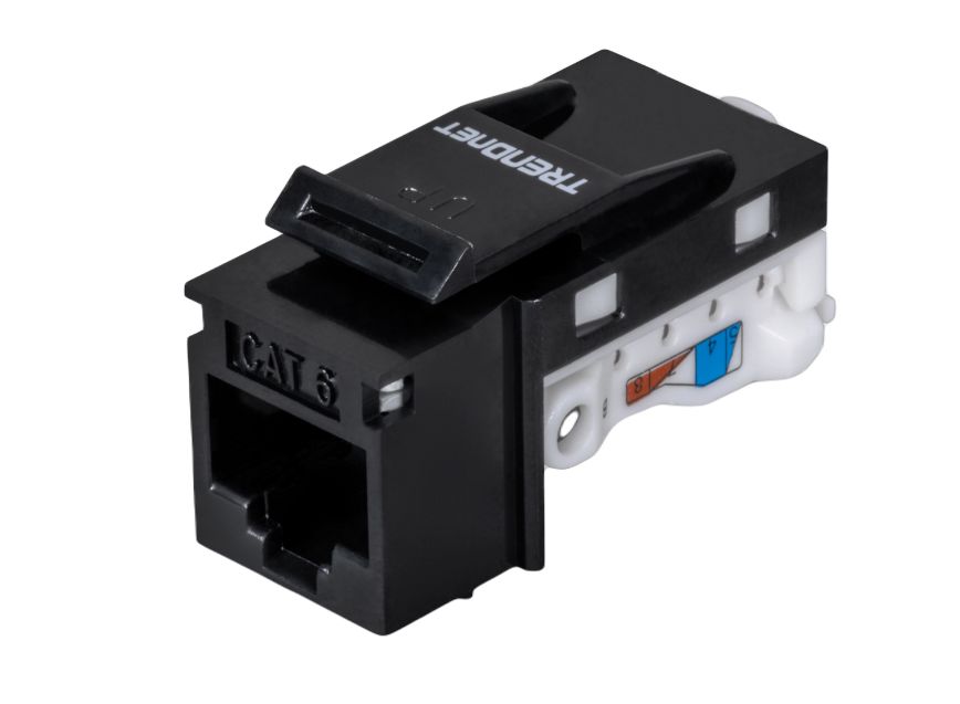 Trendnet TC Series Cat5, Cat5e, Cat6 1 Port RJ45 Patch Panel 22mm Black