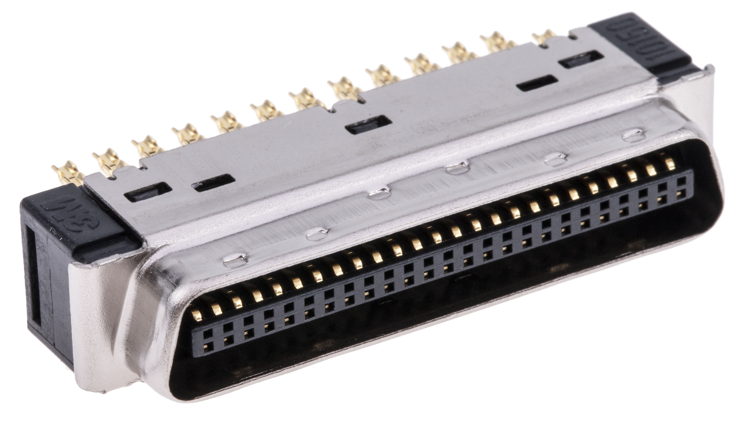 3M Male 50 Pin Straight Cable Mount SCSI Connector 2.54mm Pitch, Solder